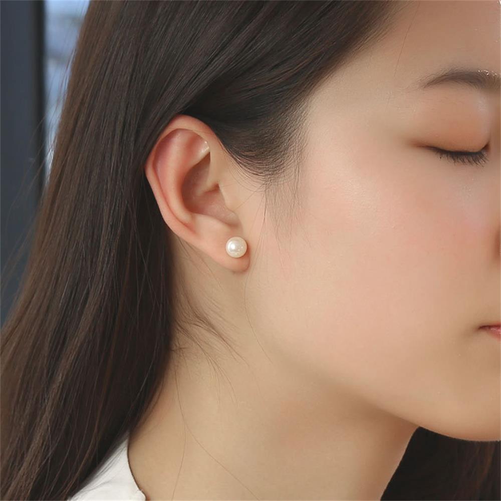 Bộ 5 / 10 / 12 đôi bông tai ngọc trai thời trang nữ 4mm 5mm 6mm 8mm 10mm 12mm
