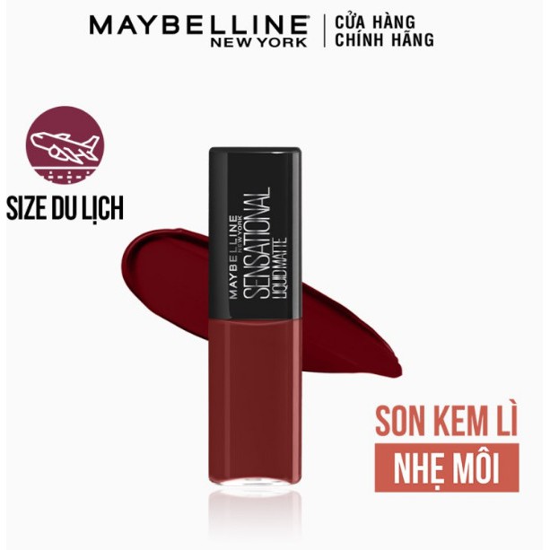 [Mini size 2.7ml] Son Kem Lì Maybelline New York Sensation Liquid Matte 2.7ml