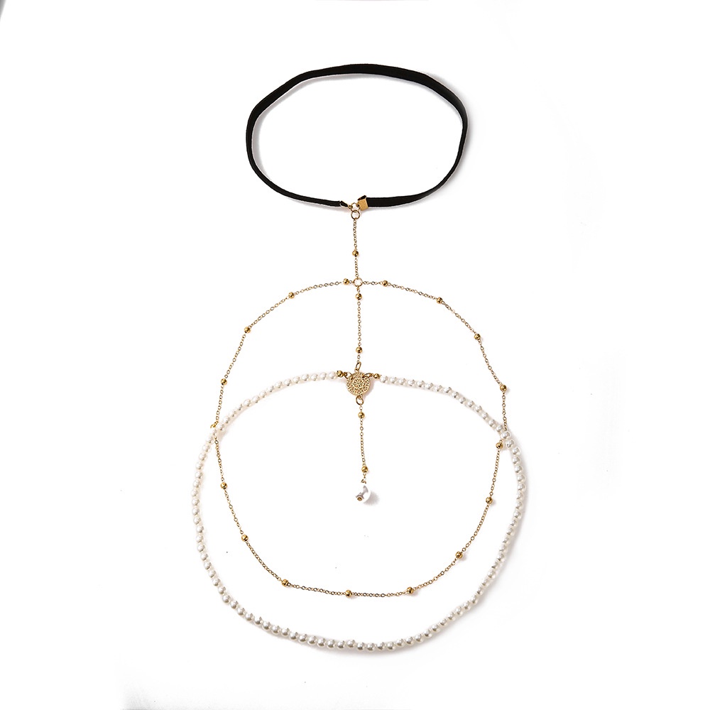 Dây Đeo Chân Tua Rua Dài Đính Ngọc Trai Phong Cách Bohemian Quyến Rũ Cho Nữ