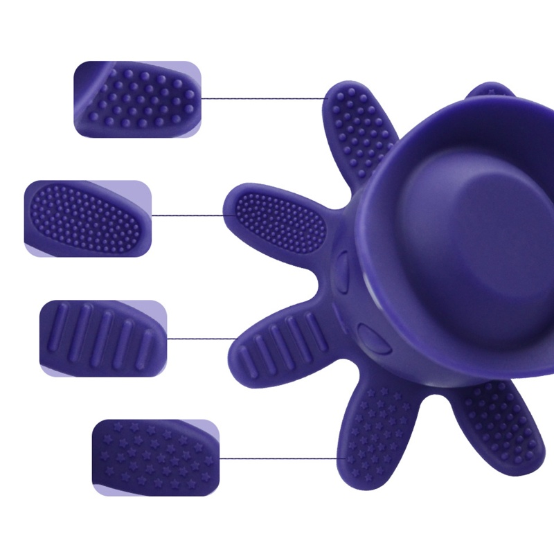 Đồ Chơi Ngậm Nướu Hình Bạch Tuộc Bằng Silicone Giúp Giảm Căng Thẳng Dành Cho Bé