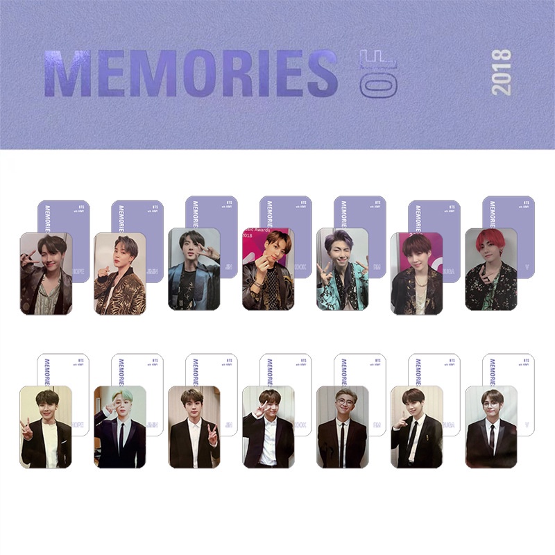 Bộ Thẻ Ảnh HD Nhóm Nhạc Bts MEMORIES OF 2018
