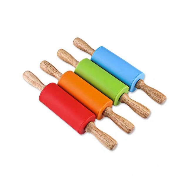 Dụng cụ làm bánh - Cây lăn bột làm bánh cán gỗ tay gỗ