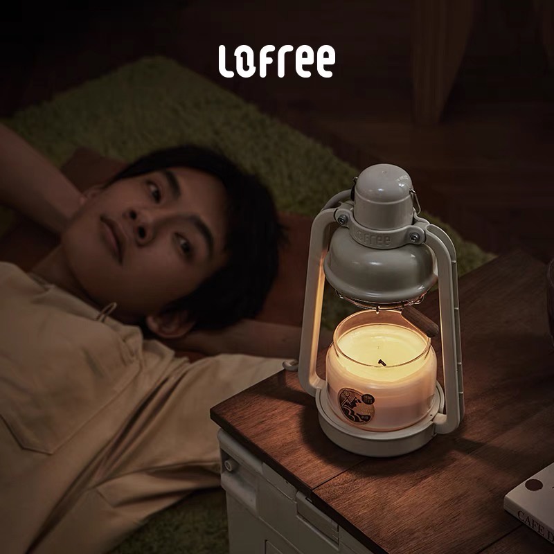 Đèn đốt nến thơm Lofree chính hãng phong cách đèn dầu vintage, tặng kèm 2 bóng đèn