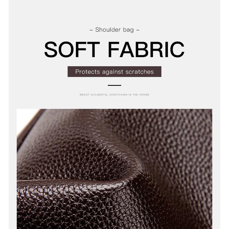 WEIXIER Túi Xách Da Thời Trang Dành Cho Nam