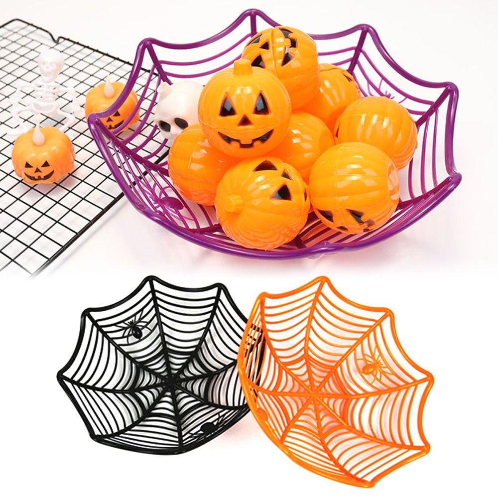 1 Rổ Nhựa Đựng Trái Cây / Bánh Quy Trang Trí Halloween
