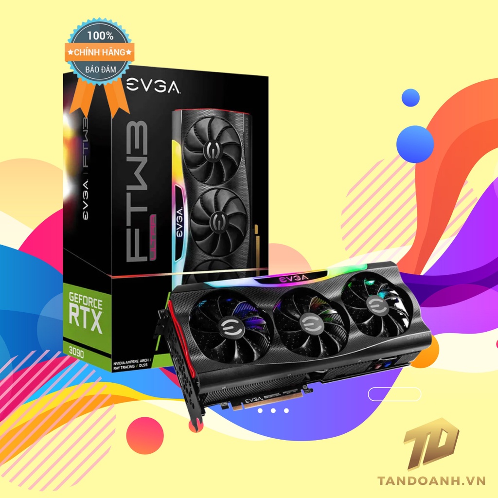 CARD MÀN HÌNH EVGA GeForce RTX™ 3090 FTW3 ULTRA GAMING – 24GB GDDR6X