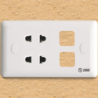 MẶT 2 Ổ CẮM 2 LỖ S19