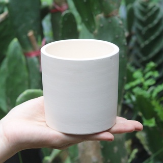 Chậu Đất Nung hình trụ, phù hợp trồng sen đá, xương rồng