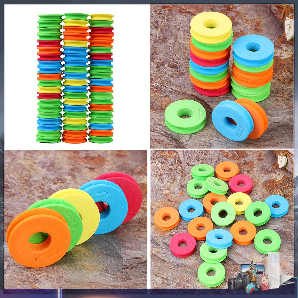 100 Miếng Xốp Cuộn Dây Câu Cá