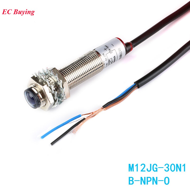 Công Tắc Laser Cảm Biến M12 Npn M12Jg-30N1 Dc 20m