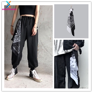 Khăn Choàng Cổ Hình Vuông Hoạ Tiết Hoa Phong Cách Retro Hiphop