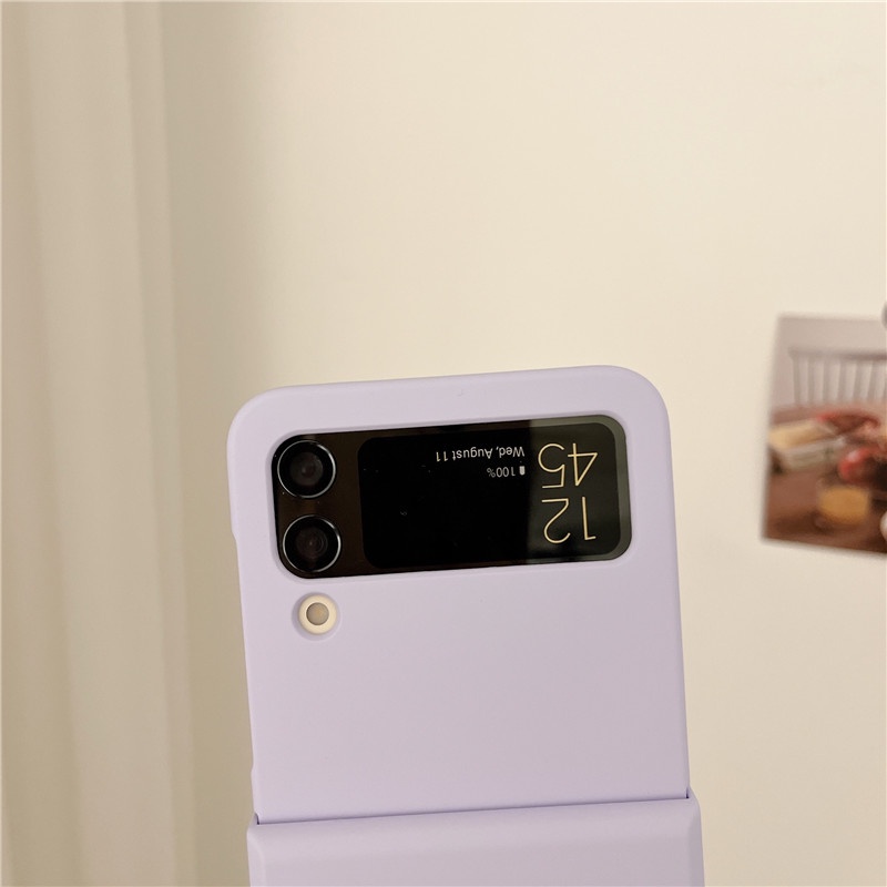 Ốp Điện Thoại Màu Macaron Mặt Nhám Chống Sốc Cho Samsung Galaxy Z Flip 4 Z Flip 3 Zflip 3 Z Flip 4 Flip 3