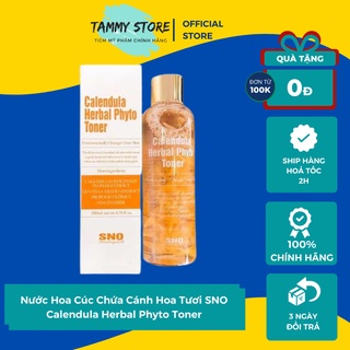 Nước Hoa Cúc Chứa Cánh Hoa Tươi SNO Calendula Herbal Phyto Toner