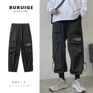 Quần Jogger Ống Rộng Nhiều Túi Phong Cách Hip Hop Cho Nam