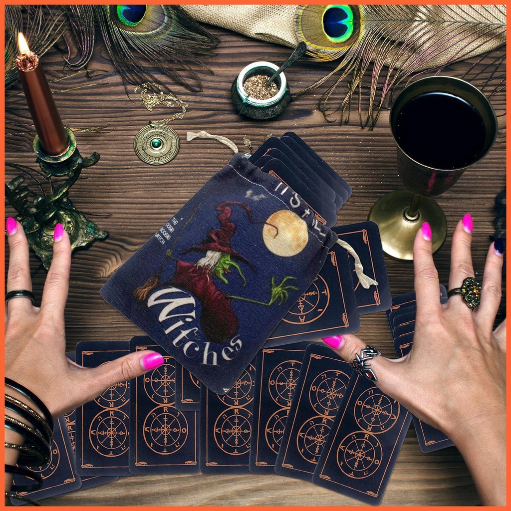 Túi Đựng Bài Tarot In Họa Tiết Hai Mặt Nhiều Màu Sắc