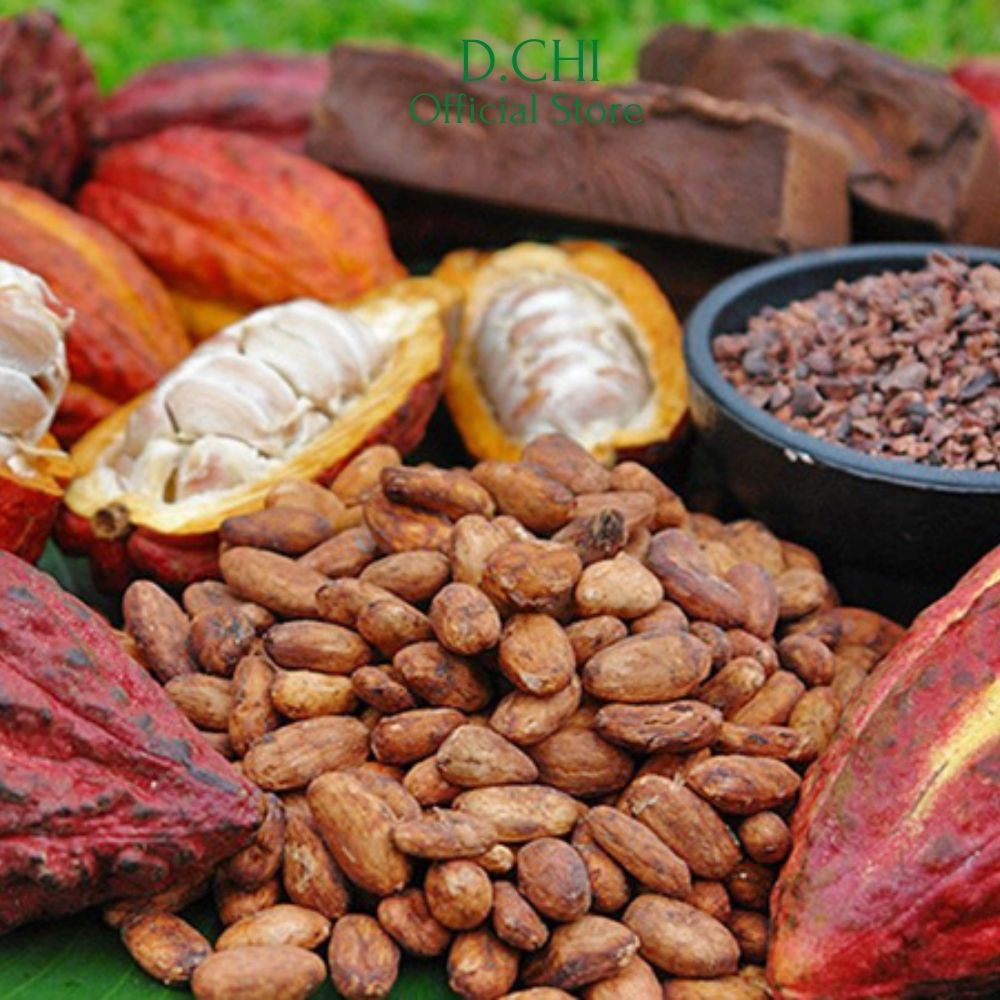 Bột cacao nguyên chất D.CHI- Không đường đậm đà vị truyền thống - Chuẩn UTZ xuất khẩu 250gr