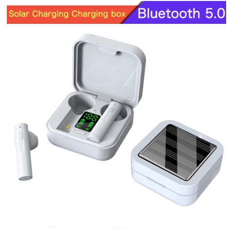 Solar charging Air6 Plus TWS Bluetooth 5.0 earphone noise reduction wireless earbud sports earphone