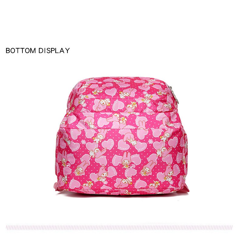 [Size 44 - Mẫu mới 2021] Balo đi học cho bé gái cấp 2, cấp 3 có kèm bóp ví đựng bút, cặp sách họa tiết nhí siêu đẹp