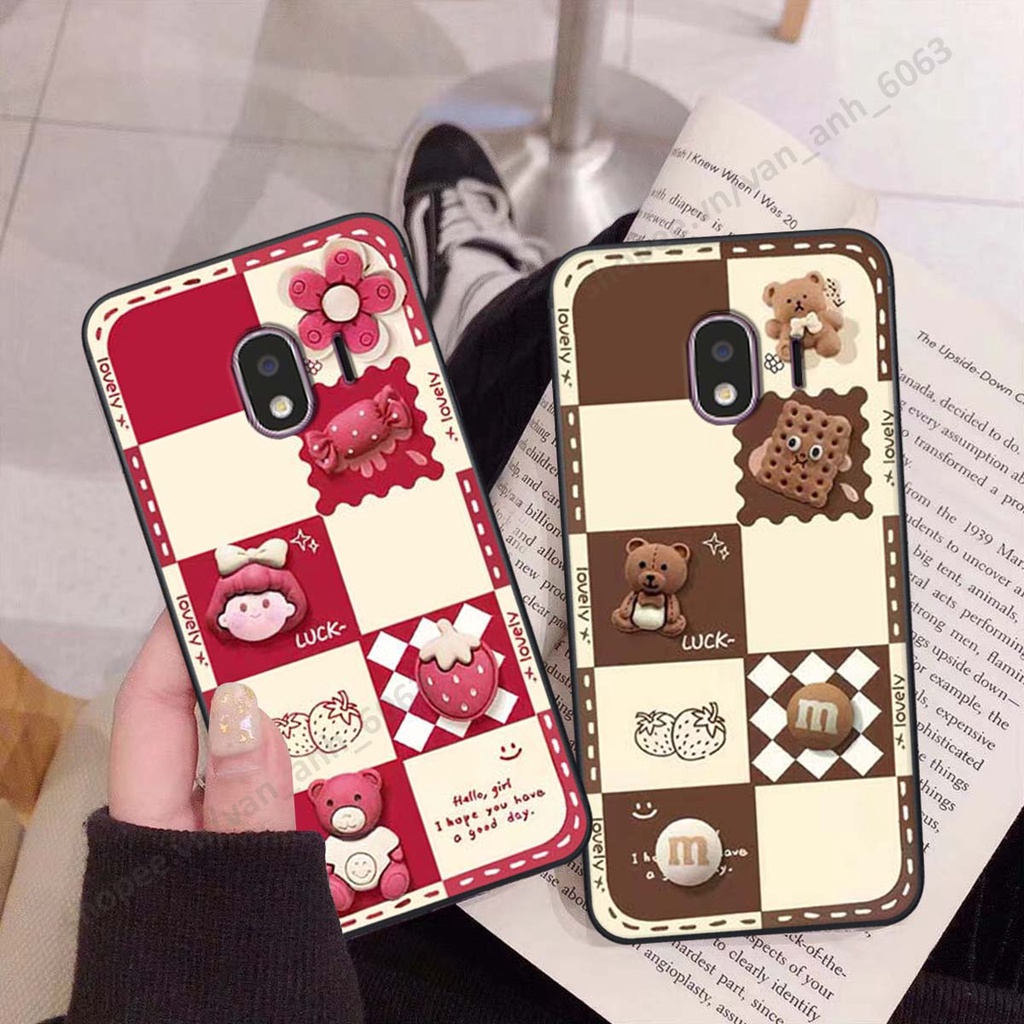 Ốp lưng Samsung J4 2018 hình gấu, kẹo dễ thương cute