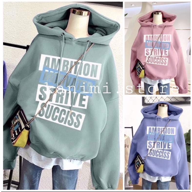 ÁO HOODIE NỈ BÔNG TRƠN PHONG CÁCH HÀN QUỐC
