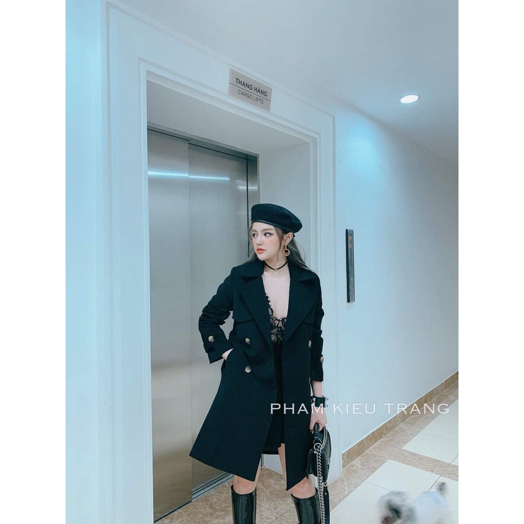 Áo Manto nữ cổ Vest dáng dài hàng QCCC chất đẹp