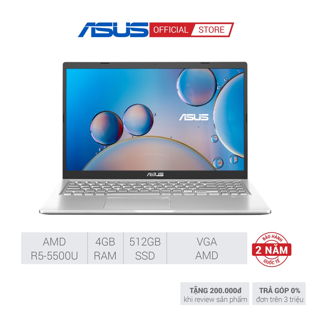 Laptop Asus D515UA-EJ045T Ryzen 5-5500U | 4GB | 512GB SSD | 15.6FHD | AMD Radeon | Win10 | Silver