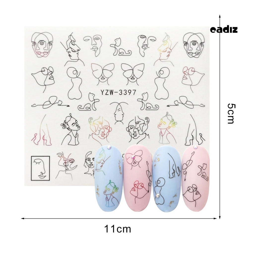 [Hàng mới về] Hình Dán Móng Tay Trang Trí Nghệ Thuật Thiết Kế Đa Dạng Tùy Chọn
