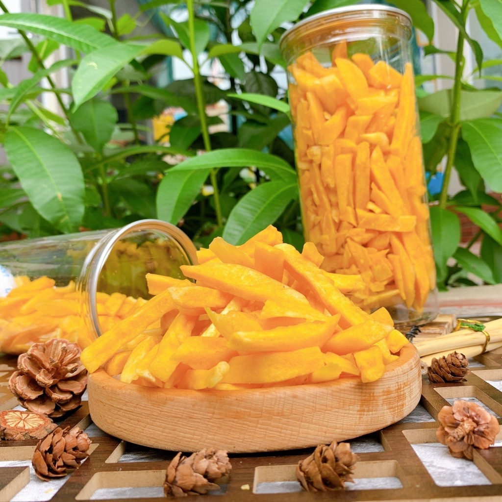 Khoai lang vàng sấy mộc, giòn không đường (300g) hũ pet tiện lợi, ăn vặt
