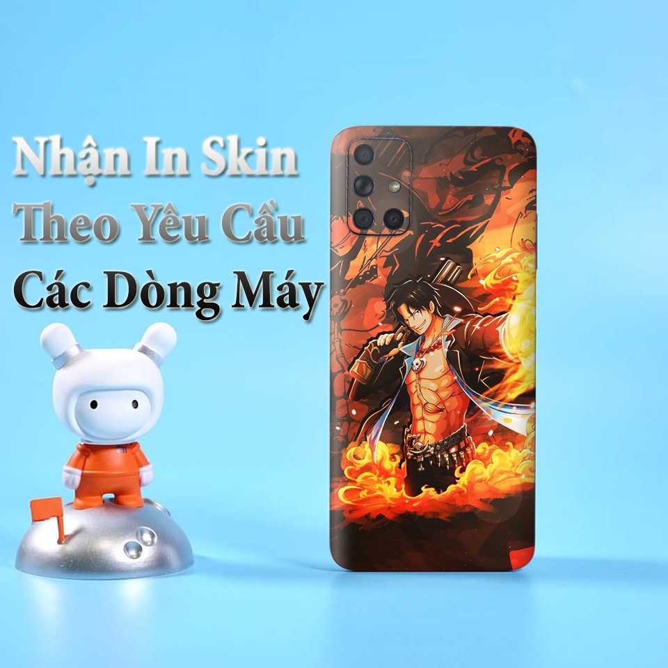 Miếng Dán Skin Điện Thoại In Hình Portgas D Ace One Piece Cho Iphone 7/ 8/ X/ XS/ 11/ 11 Pro Max Và Các Dòng Máy Android