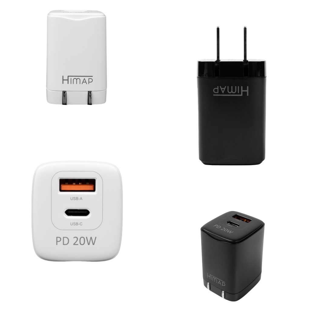 Sạc nhanh 20W HIMAP mini gồm Bao Da, Cáp sạc 1M, Amazon Quality 30 ngày dùng thử.