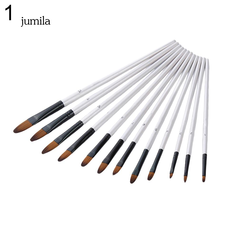 Set 12 cọ tô màu thích hợp cho cả màu nước/ màu bột/ màu vẽ lên vải