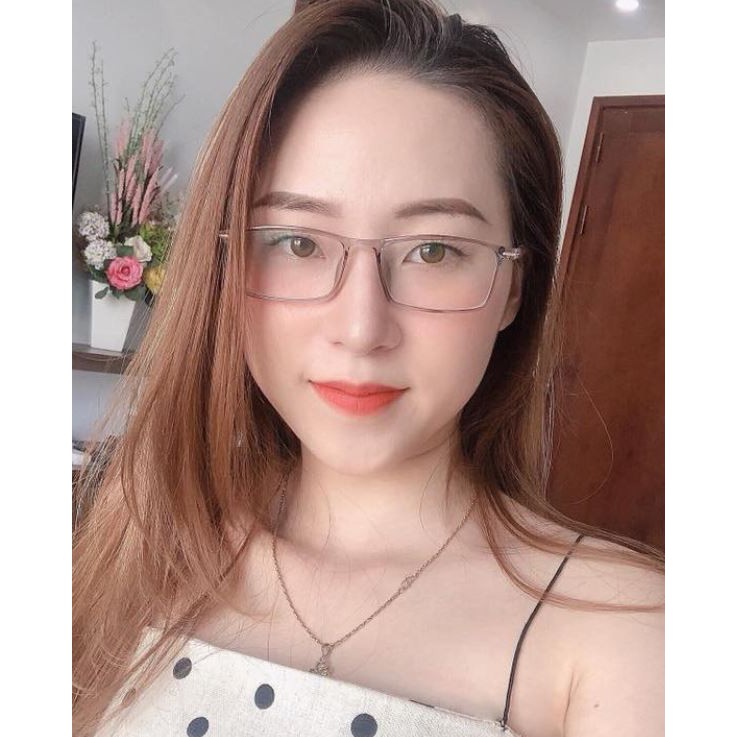 Gọng Kính Cận Nam Nữ Mắt Dáng Vuông Chất Dẻo Phối Kim Loại Liupeyewear 1220 nhận cắt mắt cận loạn viễn | BigBuy360 - bigbuy360.vn