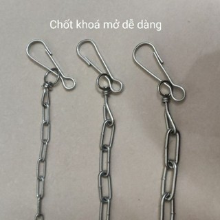 Dây xích chó mèo sắt xi loại tốt 1.5 mét - 2 mét / 2ly, 3ly, 4ly