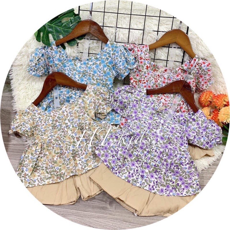 Set đồ mua hè cho bé gái đi học