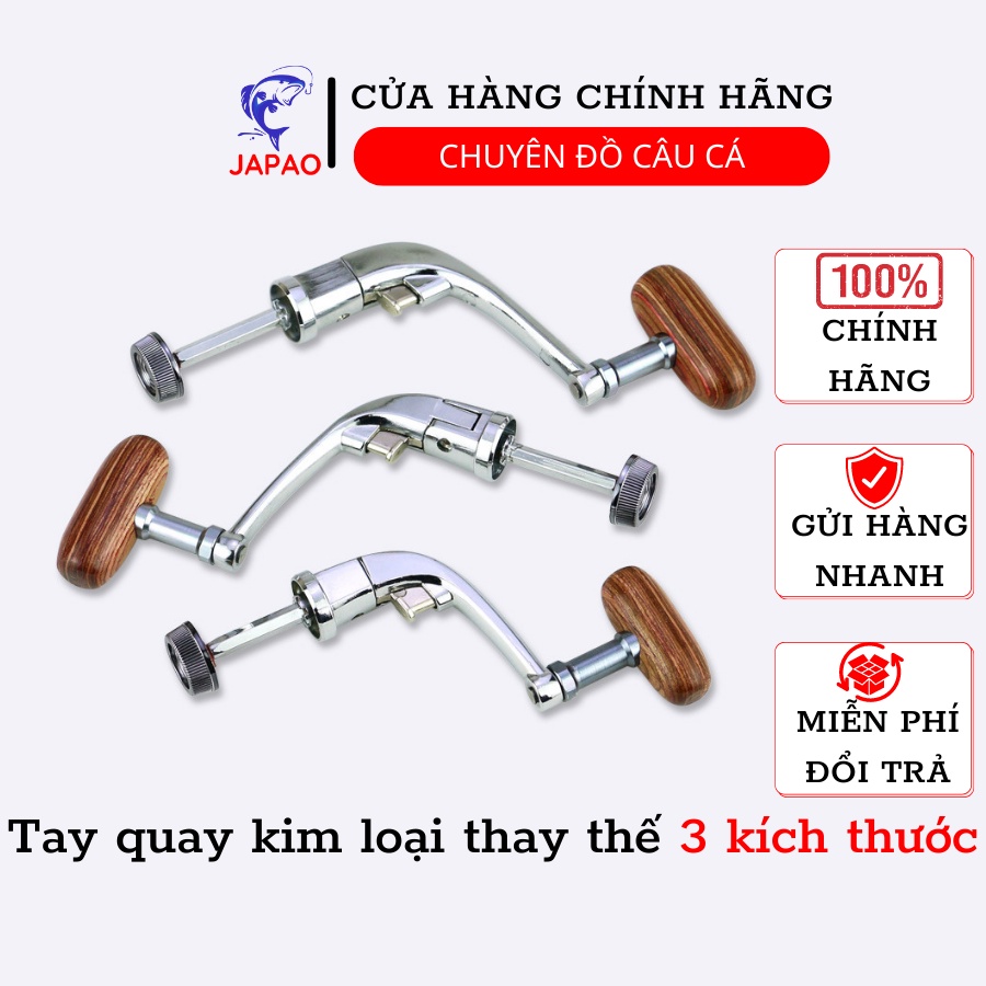 Tay quay máy câu cá Japao máy đứng kim loại thay thế loại nhỏ 1000 2000 loại vừa 3000 4000 loại lớn 5000 6000 7000