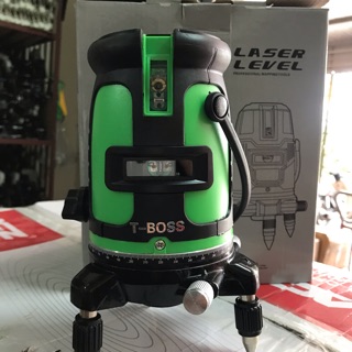 Máy laser t-boss kèm chân 5 tia xanh