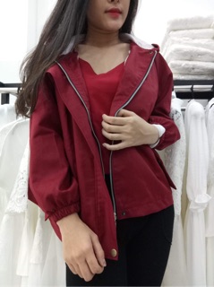 Áo khoác kaki nút bấm
