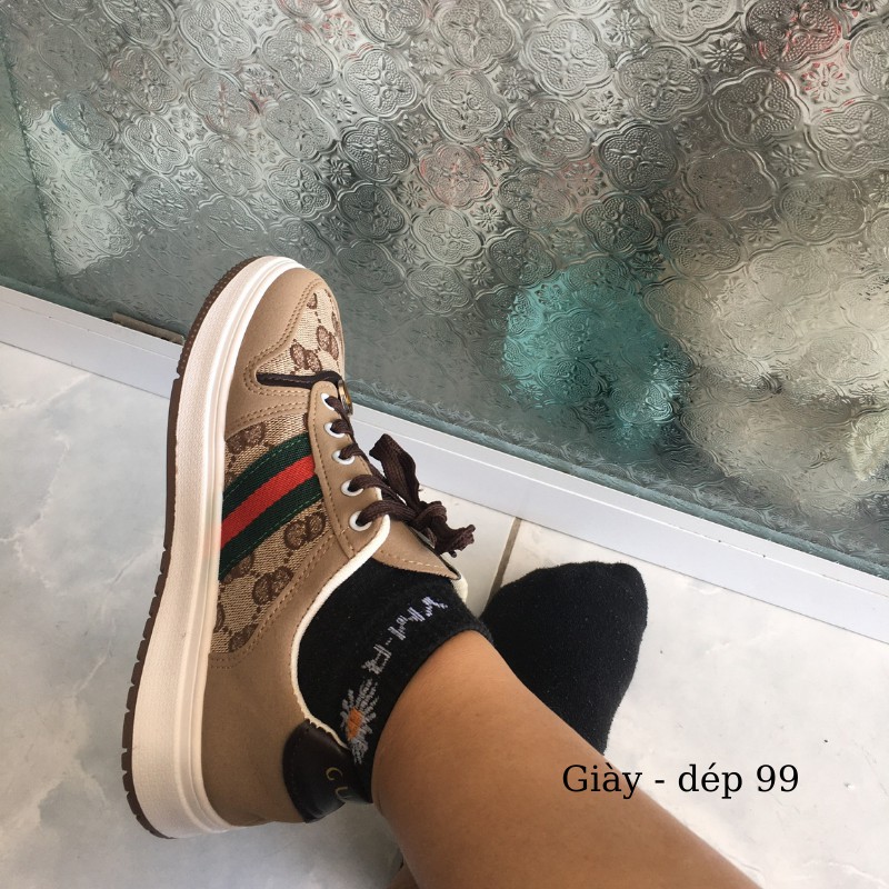 Giày nữ hot , giày thể thao nữ GUCCI 3 vạch siêu đẹp, mẫu siêu xinh hot trend năm 2021 | BigBuy360 - bigbuy360.vn