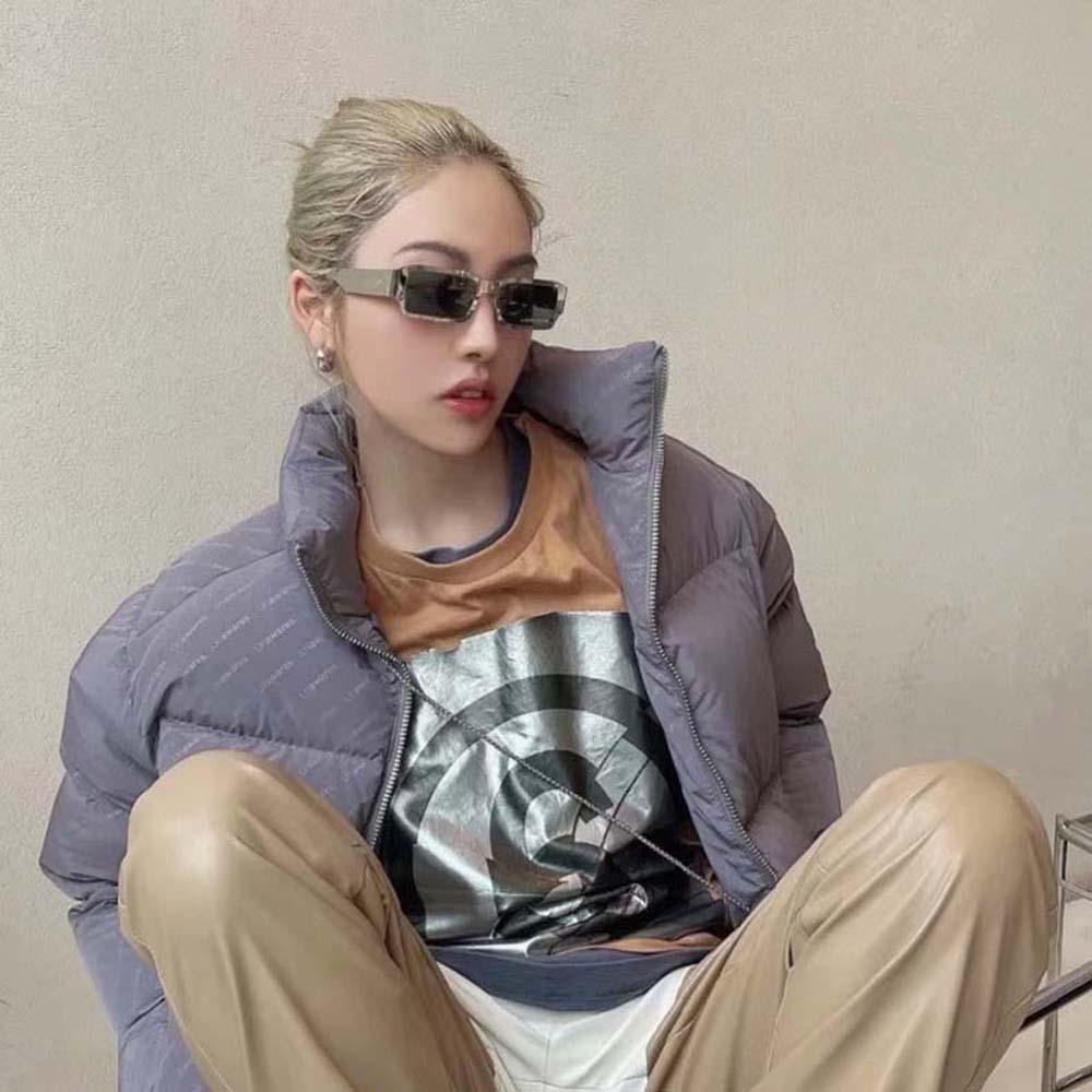 Kính Mát Gọng Thép Phong Cách Châu Âu Đơn Giản Cho Nữ