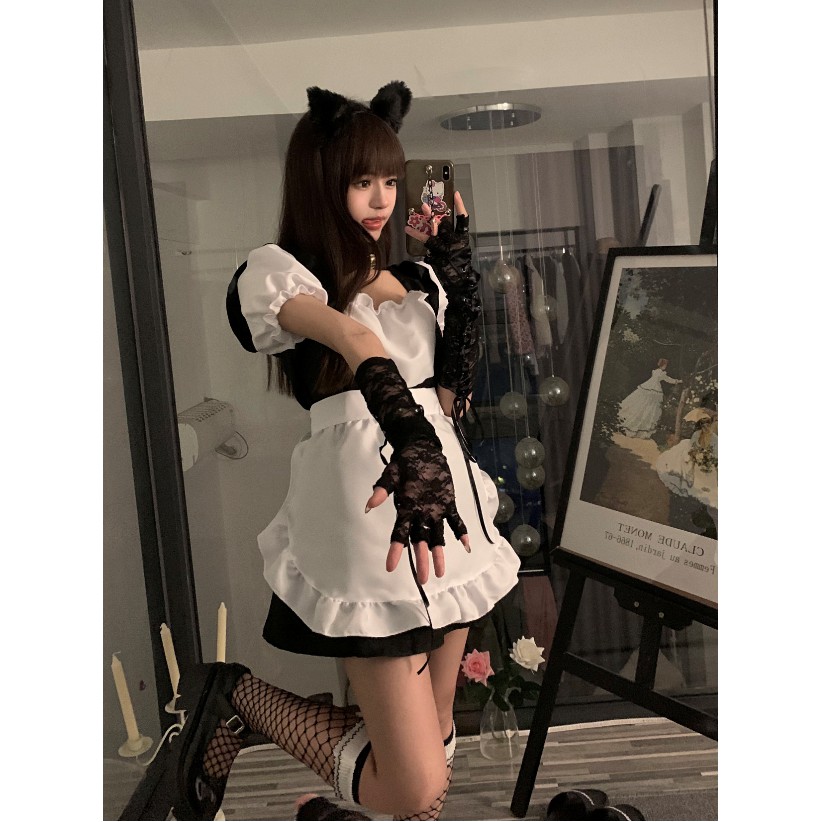 Váy Cosplay hầu gái nhật bản Lolita quyến rũ Puwn Shop
