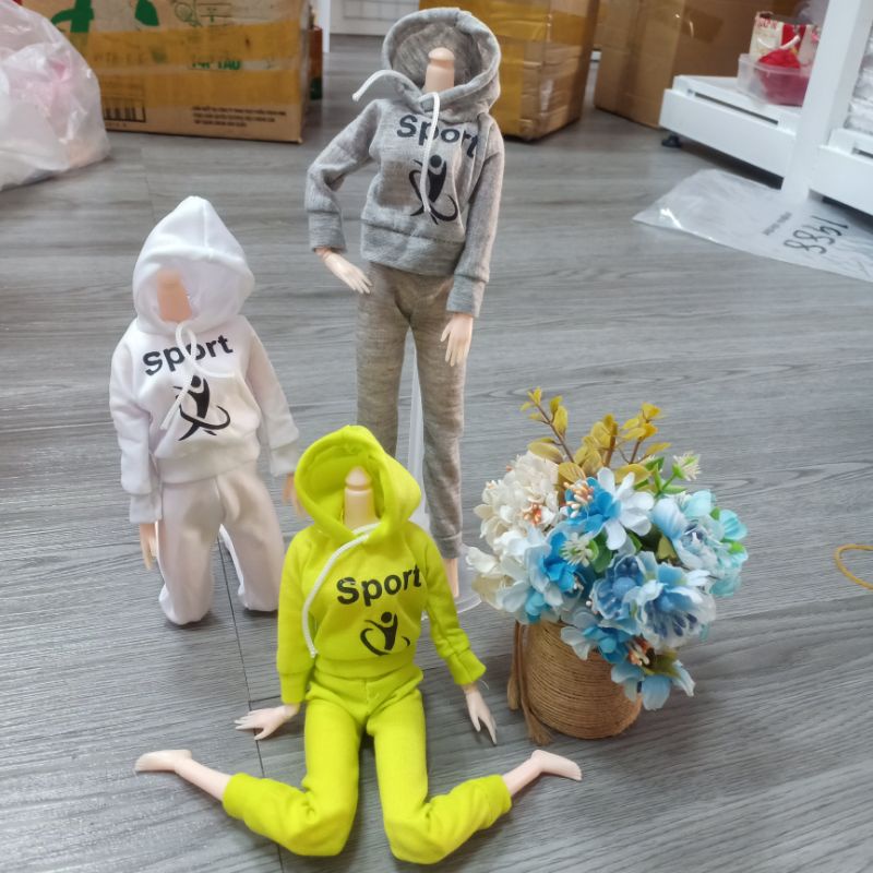 Bộ Đồ Thể Thao Sport Cho Búp Bê Nữ 1/6 Cao 30cm Anime dolls 638 NCT Có Mũ Dây Buộc
