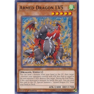 Thẻ bài Yugioh - TCG - Armed Dragon LV5  / LED2-EN026 '