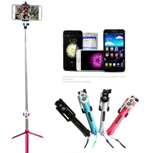Gậy chụp ảnh bluetooth kiêm giá đỡ chụp ảnh 3 chân | BigBuy360 - bigbuy360.vn