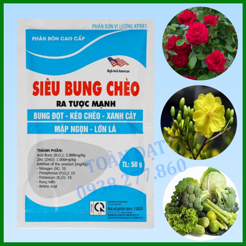 Phân Bón Lá Siêu Bung Chèo - Ra Tược Mạnh (50g)