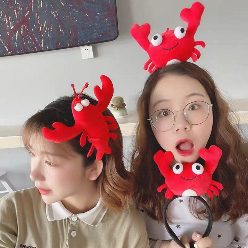 CÀI TÓC, CÀI TRANG ĐIỂM CHO BẠN GÁI HÌNH CUA- TÔM HÙM CUTE