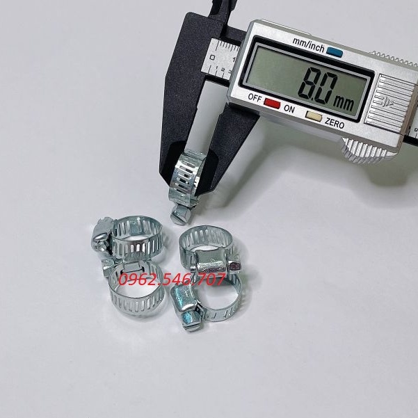 Đai siết quai nhê inox - đai xiết cổ dê inox độ xiết từ 10-16mm