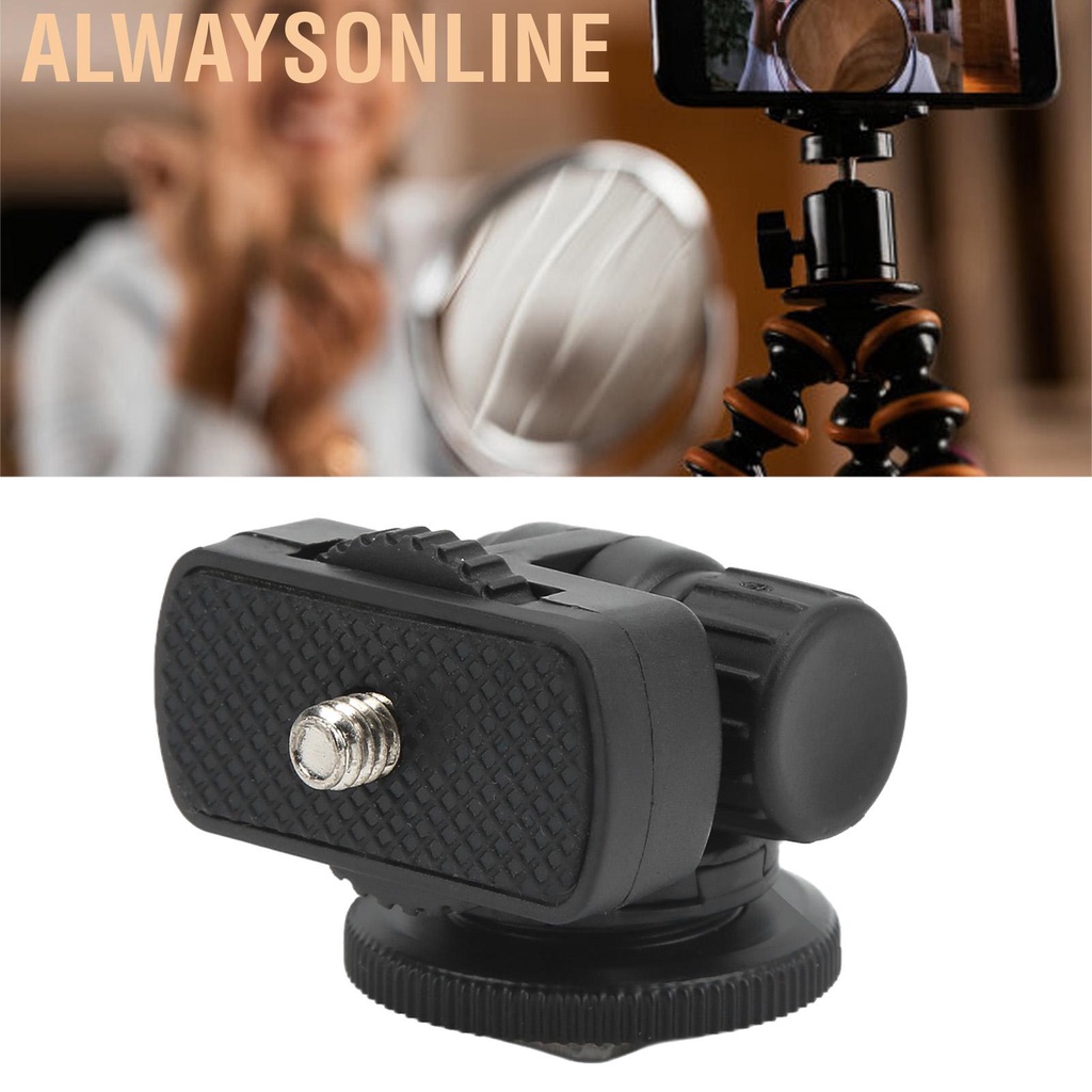 Alwaysonline Monitor Ball Head 180 Degrees With Cold Shoe 1/4in Screw