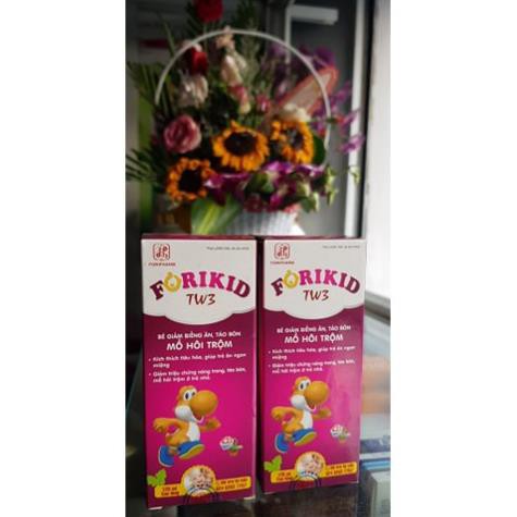 forikid tw3 bé giảm táo bón, biếng ăn, mồ hôi trộm