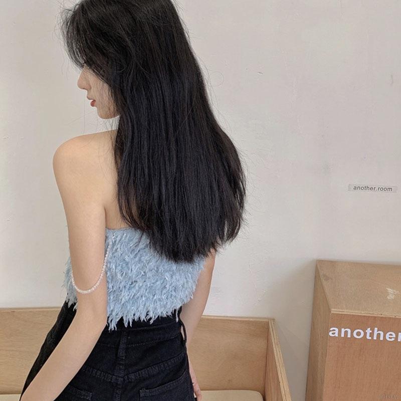 Áo Hai Dây Ôm Dáng Phong Cách Hàn Quốc Quyến Rũ Cho Nữ