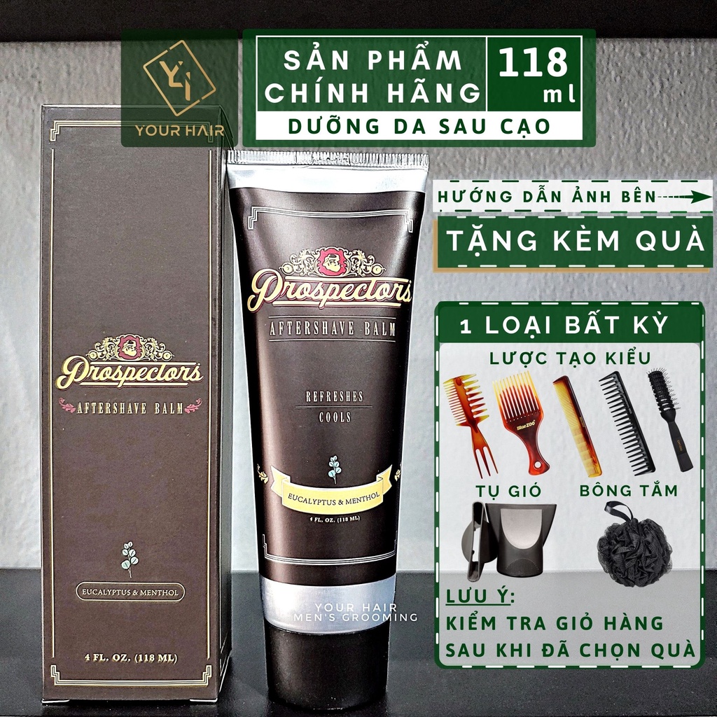 Kem dưỡng da sau cạo Prospectors Aftershave Cream 118ml | After shave